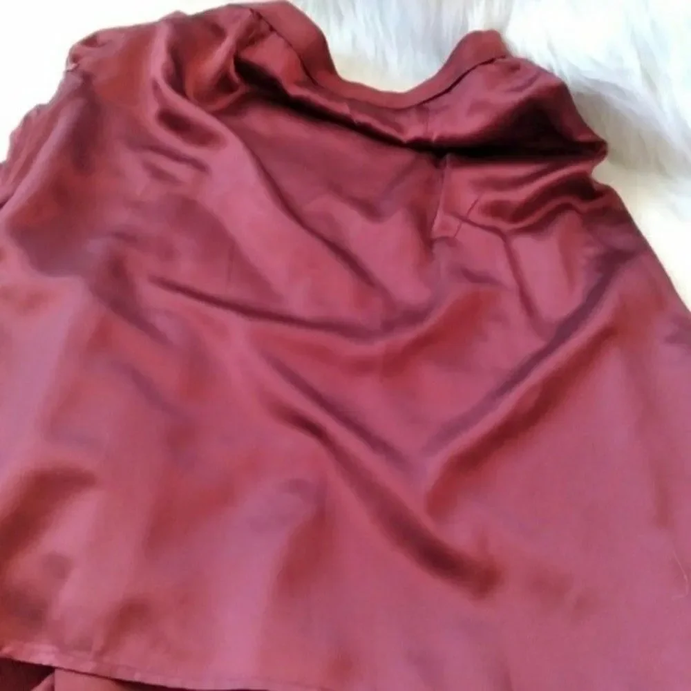 RED MERLOT SUIT FAUX SUEDE SIZE 8 WOMENS SZ 8 GUC